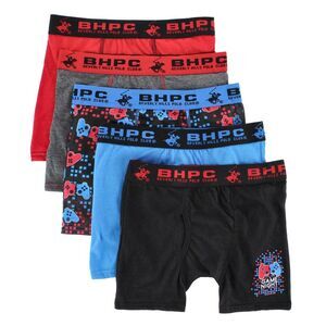 CTM Boy's Vibrant Gaming Boxer Briefs (5 Pack)